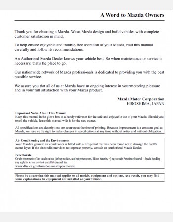 mazda mx-5 2015 owners manual